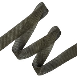 Окантовочная лента-бейка, цвет Тёмно-Серый 22мм (на отрез)  в Муроме