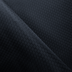 Ткань Оксфорд 300D PU Рип-Стоп СОТЫ, цвет Черный (на отрез)  в Муроме