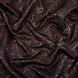 Ткань Блэкаут для штор &quot;Ледовое тиснение цвет Темно-Коричневый&quot; (на отрез)  в Муроме