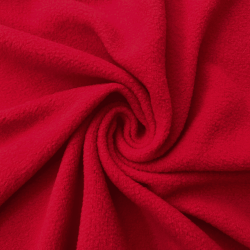 Флис Односторонний 130 гр/м2, цвет Красный (на отрез)  в Муроме