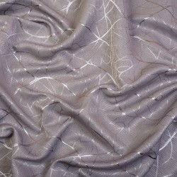 Ткань Блэкаут для штор светозатемняющая 75% &quot;Ледовое тиснение цвет Серый&quot; (на отрез)  в Муроме