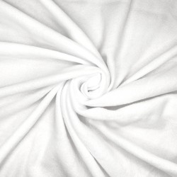 Флис Односторонний 130 гр/м2, цвет Белый (на отрез)  в Муроме