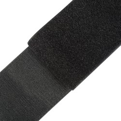Контактная лента 100мм цвет Чёрный (велькро-липучка, на отрез)  в Муроме