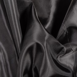 Подкладочная Таффета 190Т, цвет Черный (на отрез)  в Муроме