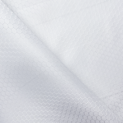 Ткань Оксфорд 300D PU Рип-Стоп СОТЫ, цвет Белый (на отрез)  в Муроме