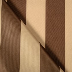 Ткань Оксфорд 300D PU, Бежево-Коричневая полоска (на отрез)  в Муроме