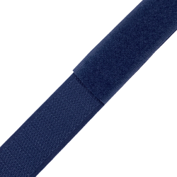 Контактная лента 25мм цвет Тёмно-Синий (Велькро-липучка), на отрез  в Муроме