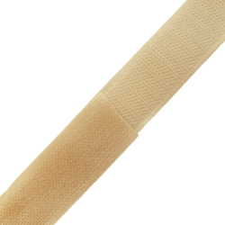 Контактная лента 25мм цвет Кремовый (велькро-липучка, на отрез)  в Муроме