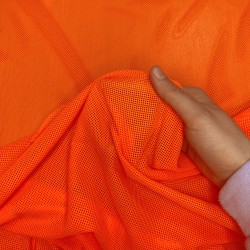 Трикотажная Сетка 75 г/м2, цвет Оранжевый (на отрез)  в Муроме