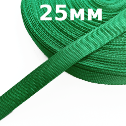 Лента-Стропа 25мм, цвет Зелёный (на отрез)  в Муроме